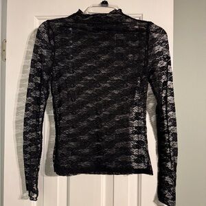 Trendy Boutique Elegant Black Lace Top